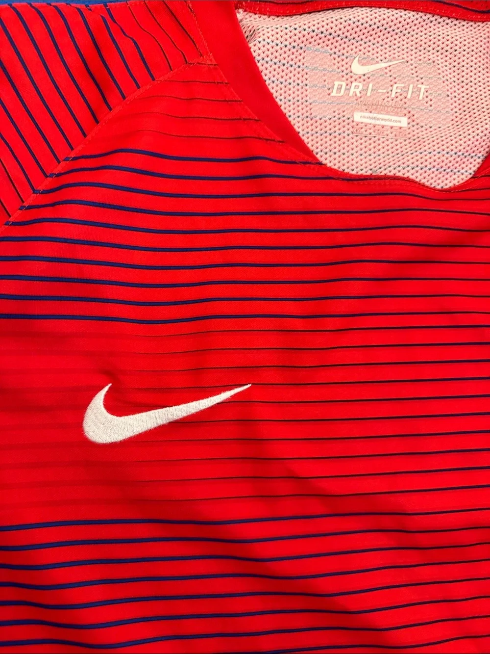 Nike Red USA Soccer Jersey with Blue Accents xxl